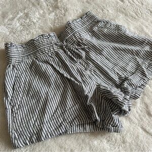 a new day Blue and White Striped shorts